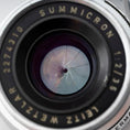 Load image into Gallery viewer, Leica 35mm f2 Summicron Lens 8-Element Leica #11308 CLA'd By DAG, Made in Germany- Used- Bargain