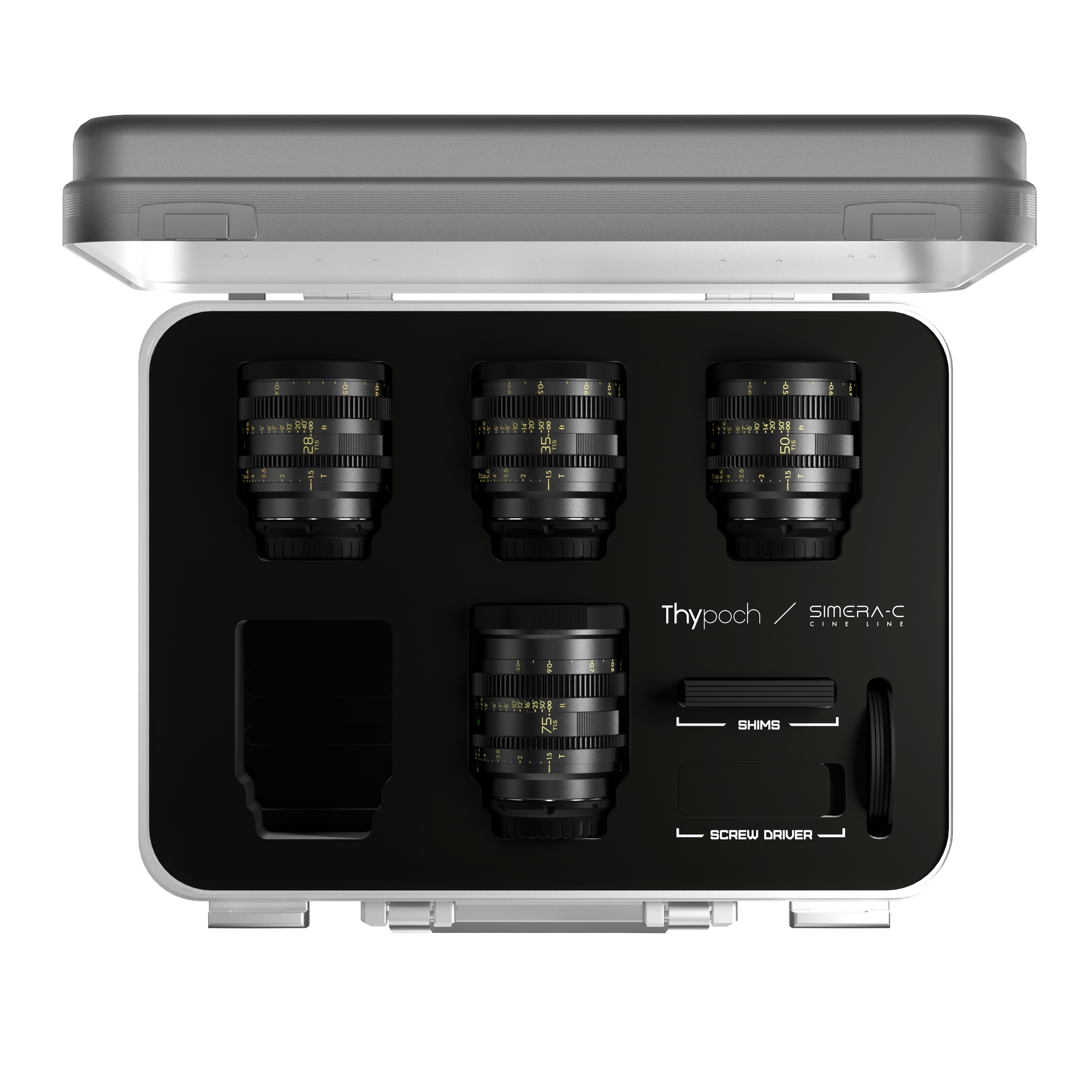 Thypoch 4 Lens Cine Kit Simera-C 28/35/50/75mm T1.5 (E mount)