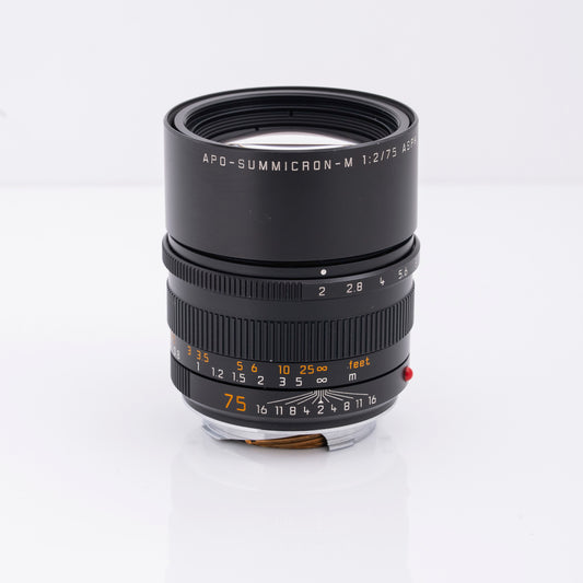 Leica APO-Summicron-M 75mm F/2 ASPH. Lens Black #11637