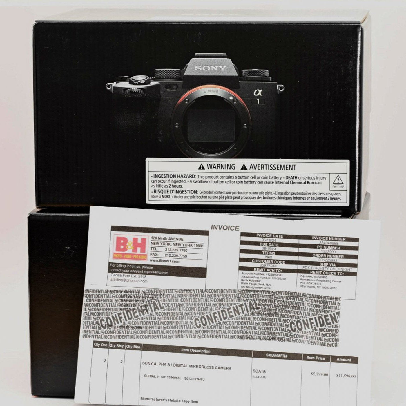 Sony a1 Mirrorless Camera (Body Only) B&H Receipt Included NEW MFCAMERA