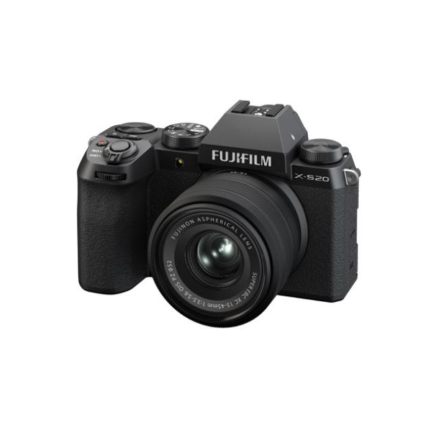Fujifilm X-S20 Mirrorless Camera with 15-45mm Lens (Black)