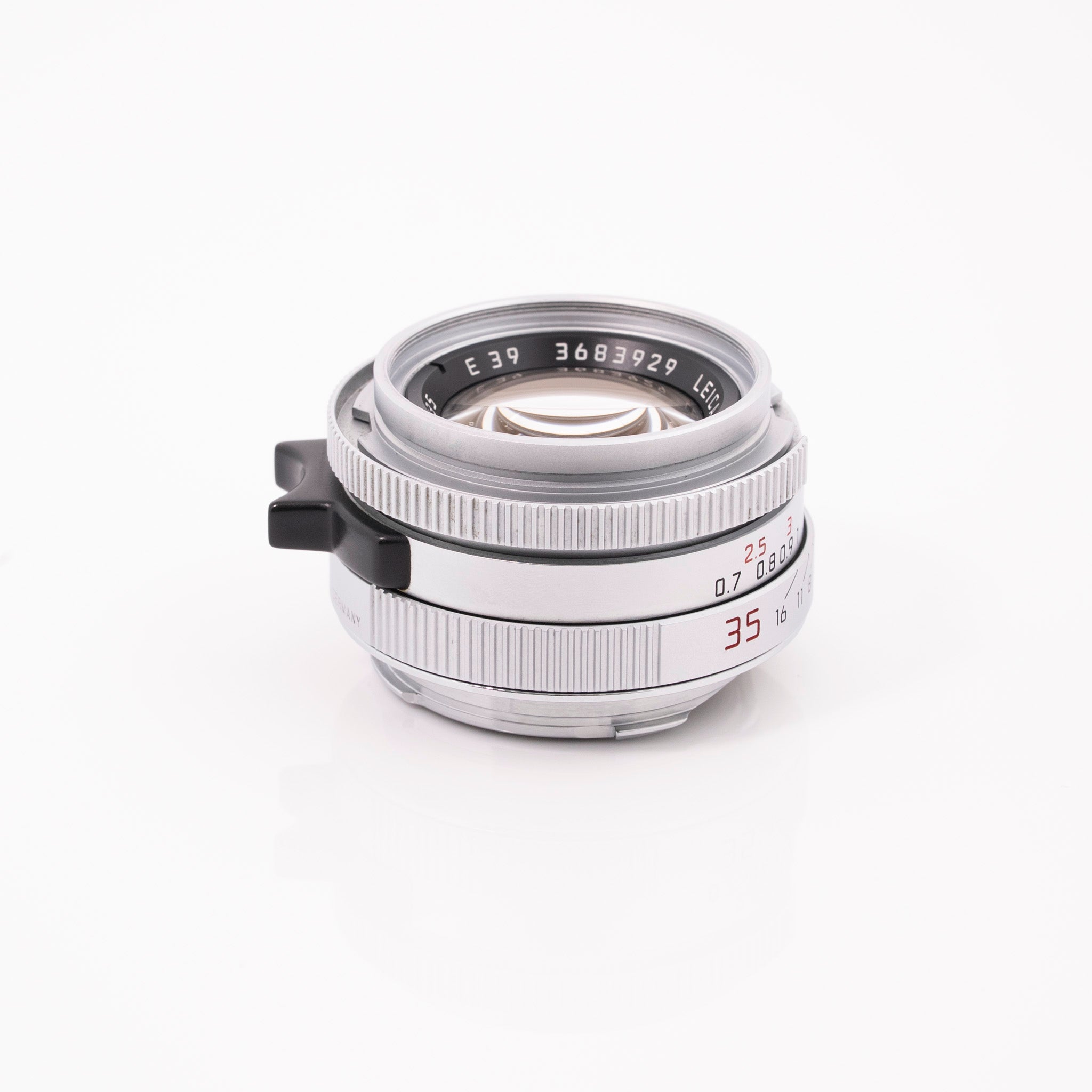 Leica 35mm f/2 Summicron-M Lens Chrome/Silver #11311 (Made in Germany) Used