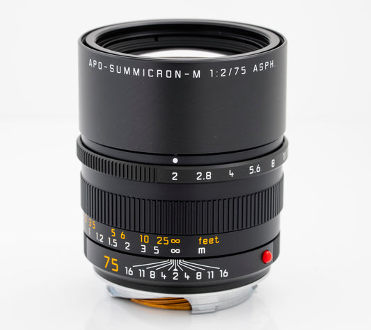 Leica APO-Summicron-M 75mm F/2 ASPH. Lens Black #11637