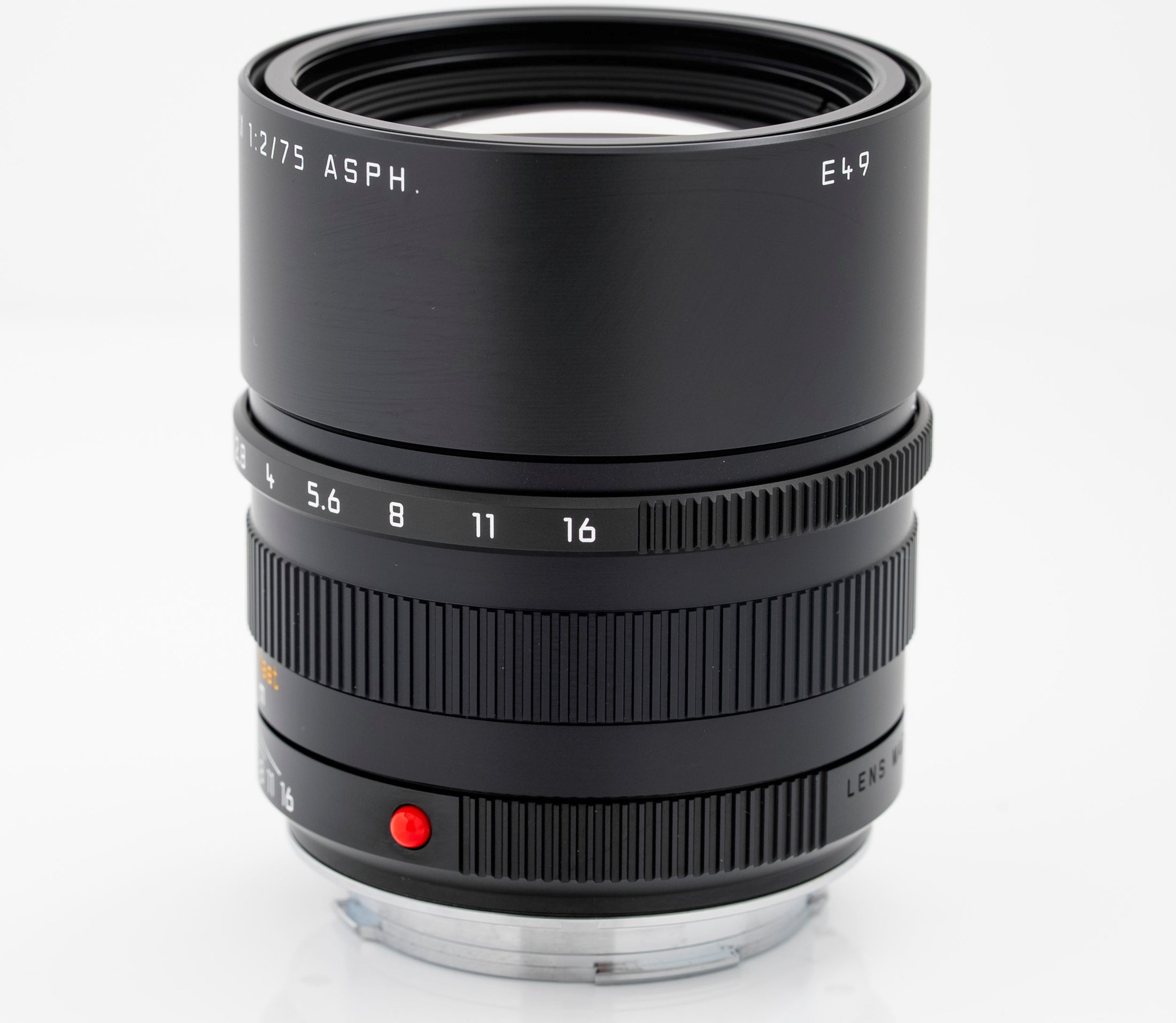 Leica APO-Summicron-M 75mm F/2 ASPH. Lens Black #11637