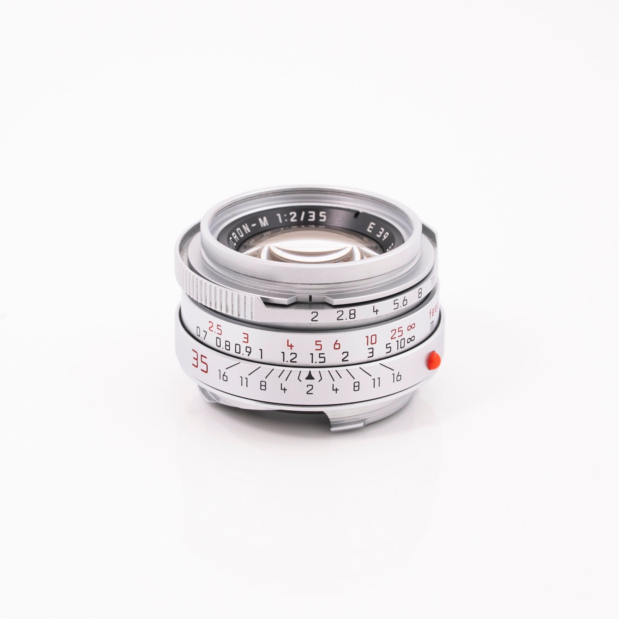 Leica 35mm f/2 Summicron-M Lens Chrome/Silver #11311 (Made in Germany) Used