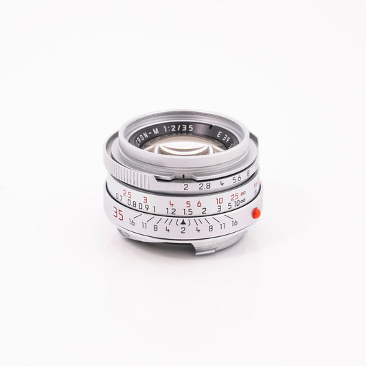 Leica 35mm f/2 Summicron-M Lens Chrome/Silver #11311 (Made in Germany) Used