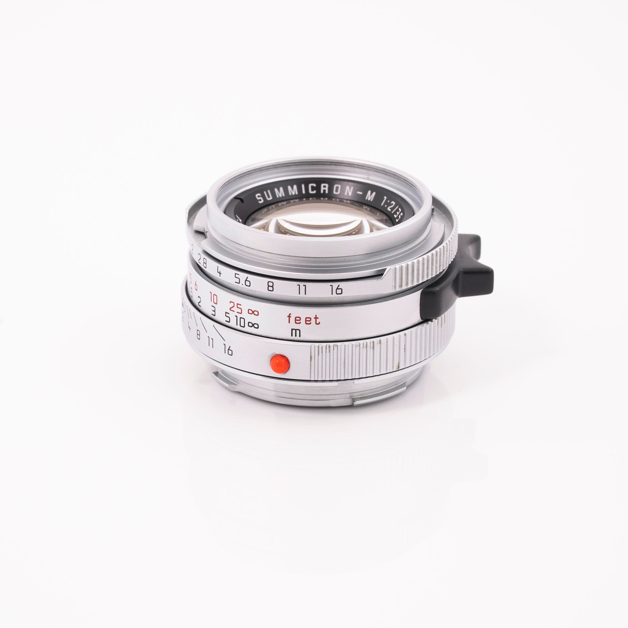 Leica 35mm f/2 Summicron-M Lens Chrome/Silver #11311 (Made in Germany) Used