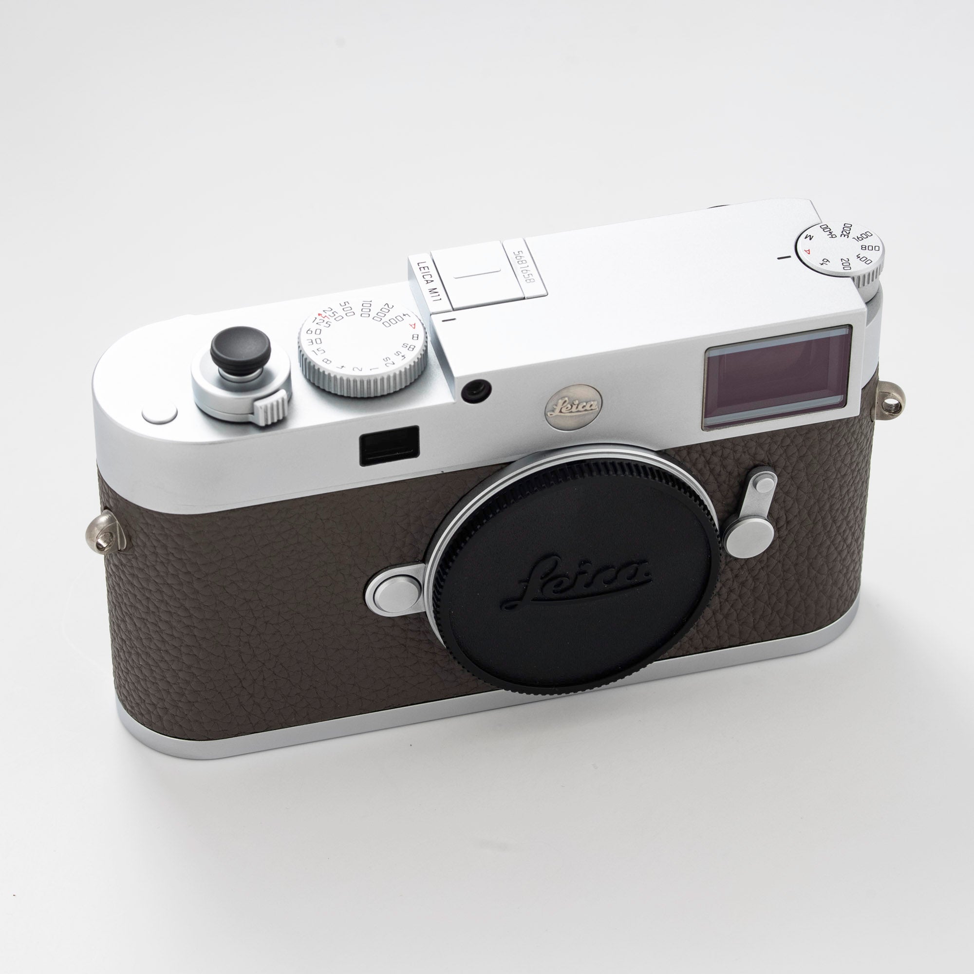 Leica M11 Digital Rangefinder Camera Body Only Silver Chrome Custom Leather #20201
