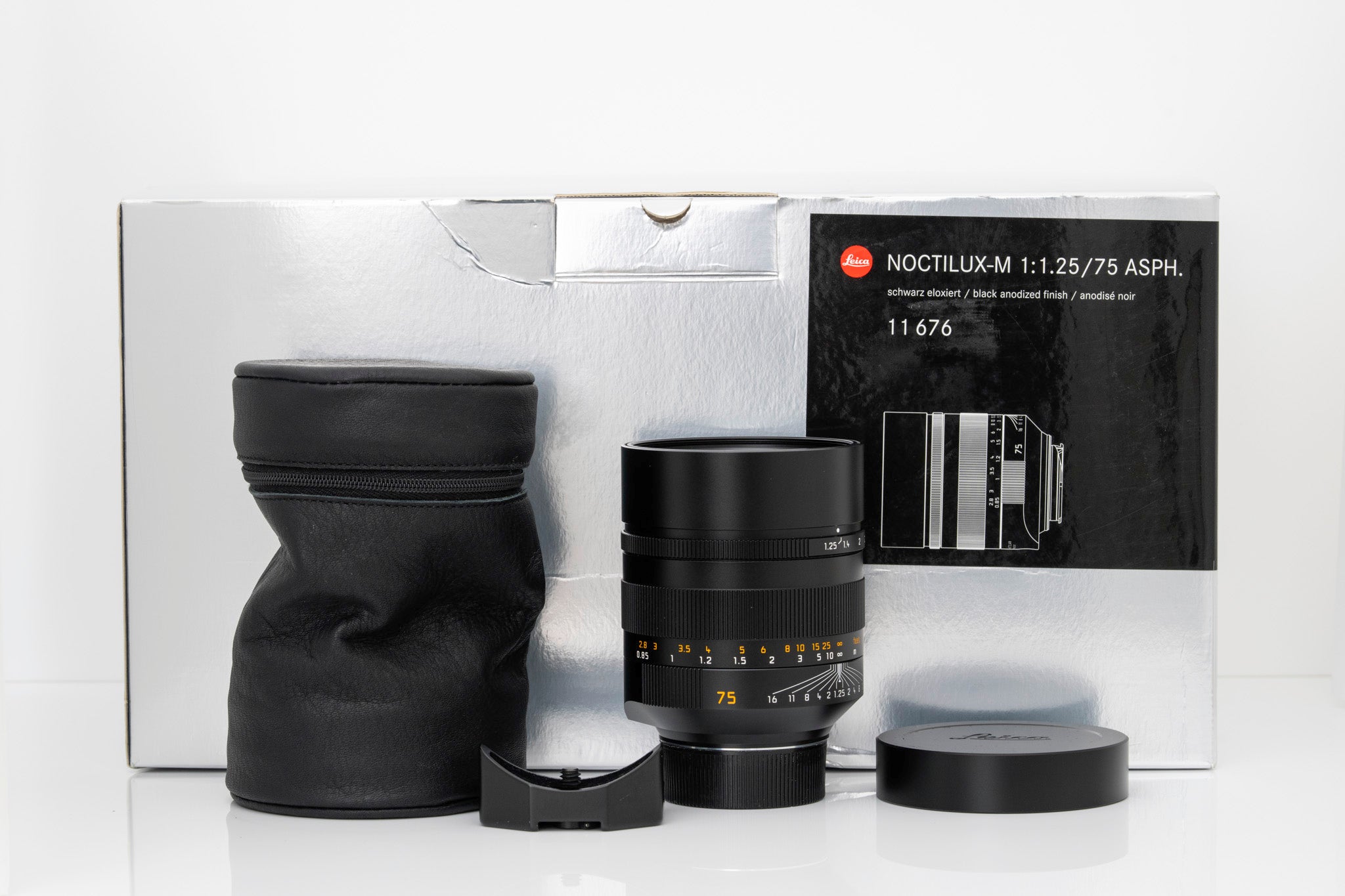 Leica Noctilux-M 75mm f/1.25 ASPH. Lens (Black) MFR #11676